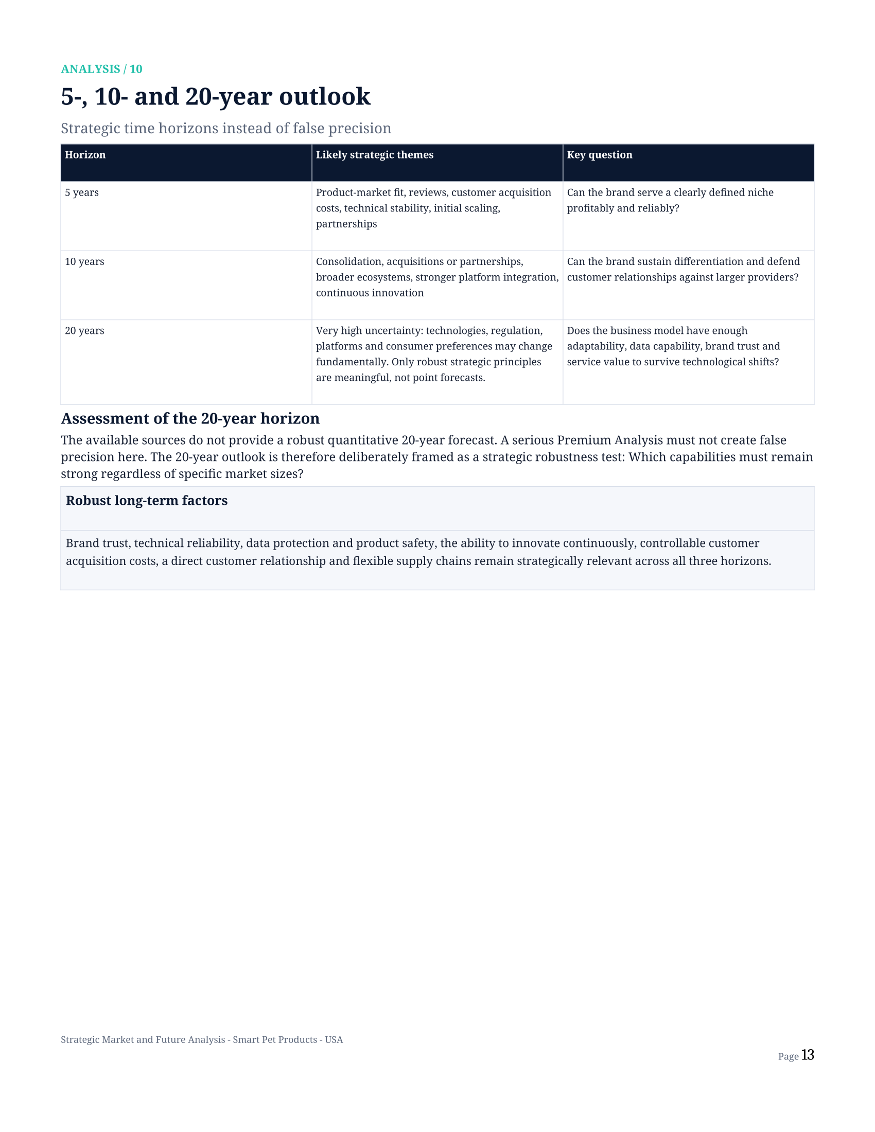 Strategic Market & Future Analysis — page 13