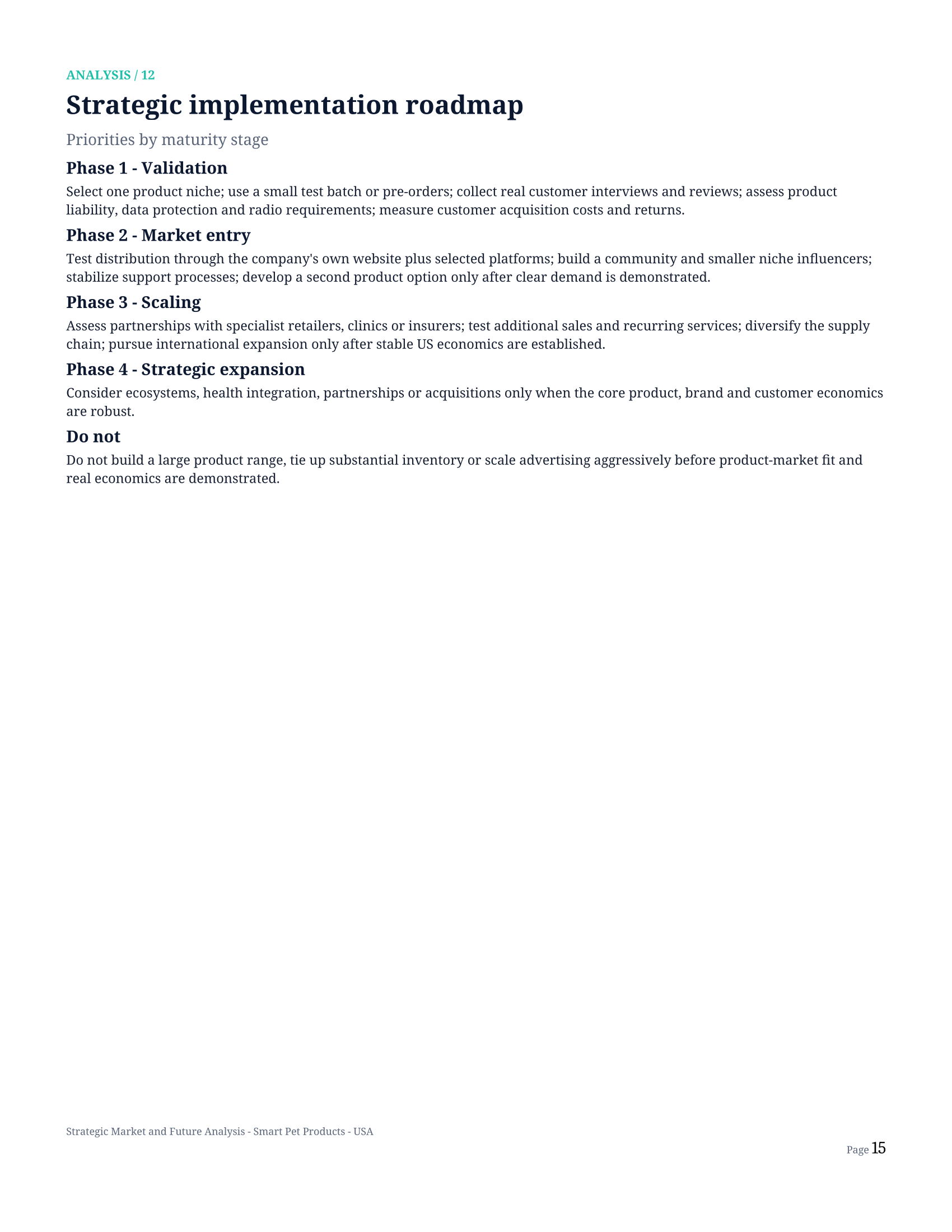 Strategic Market & Future Analysis — page 15