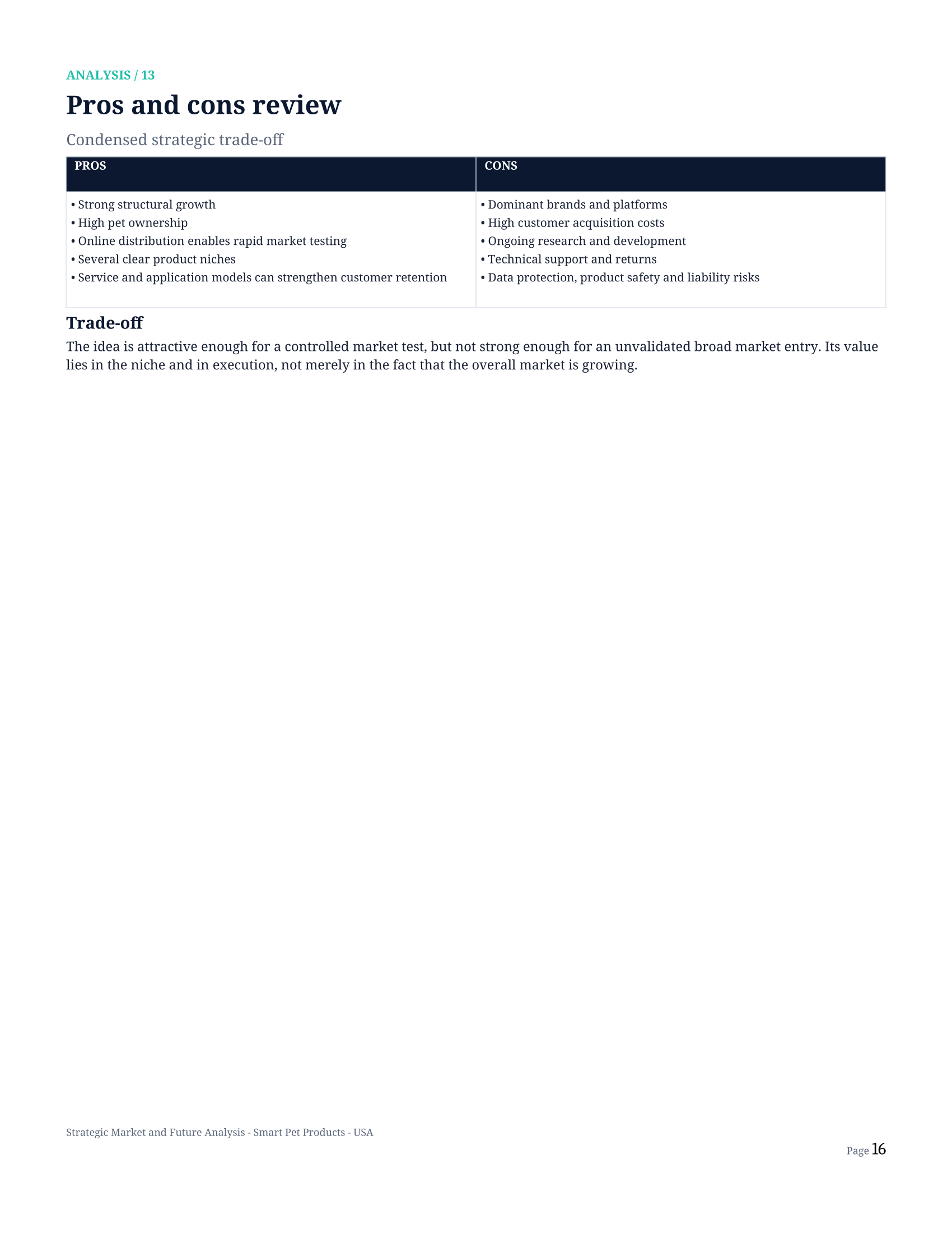 Strategic Market & Future Analysis — page 16