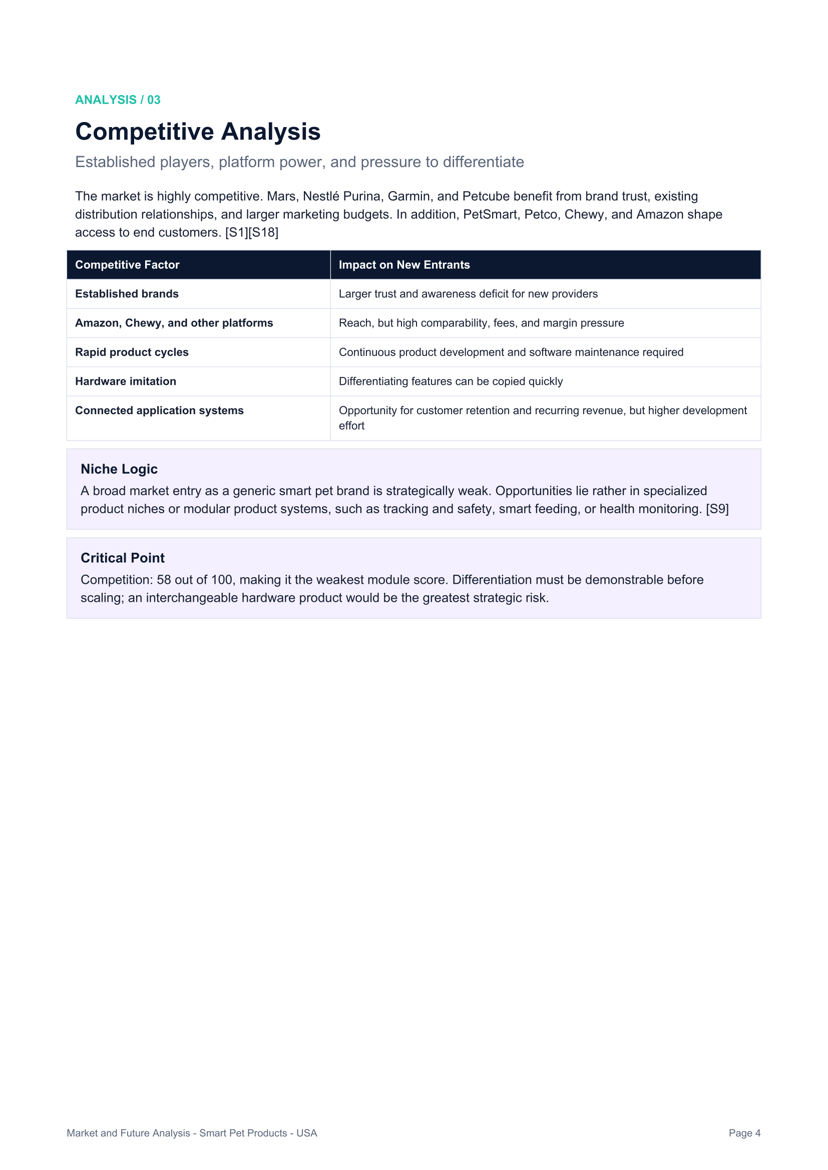 Market & Future Analysis — page 4