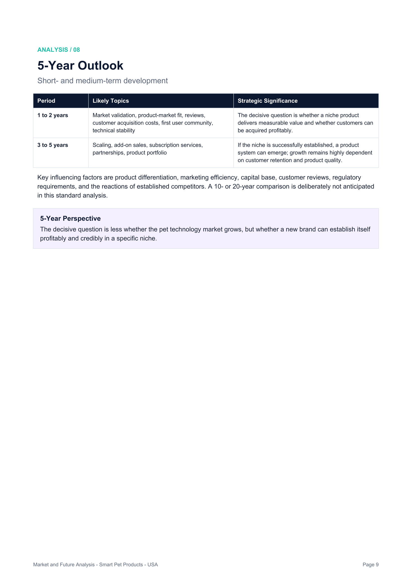 Market & Future Analysis — page 9