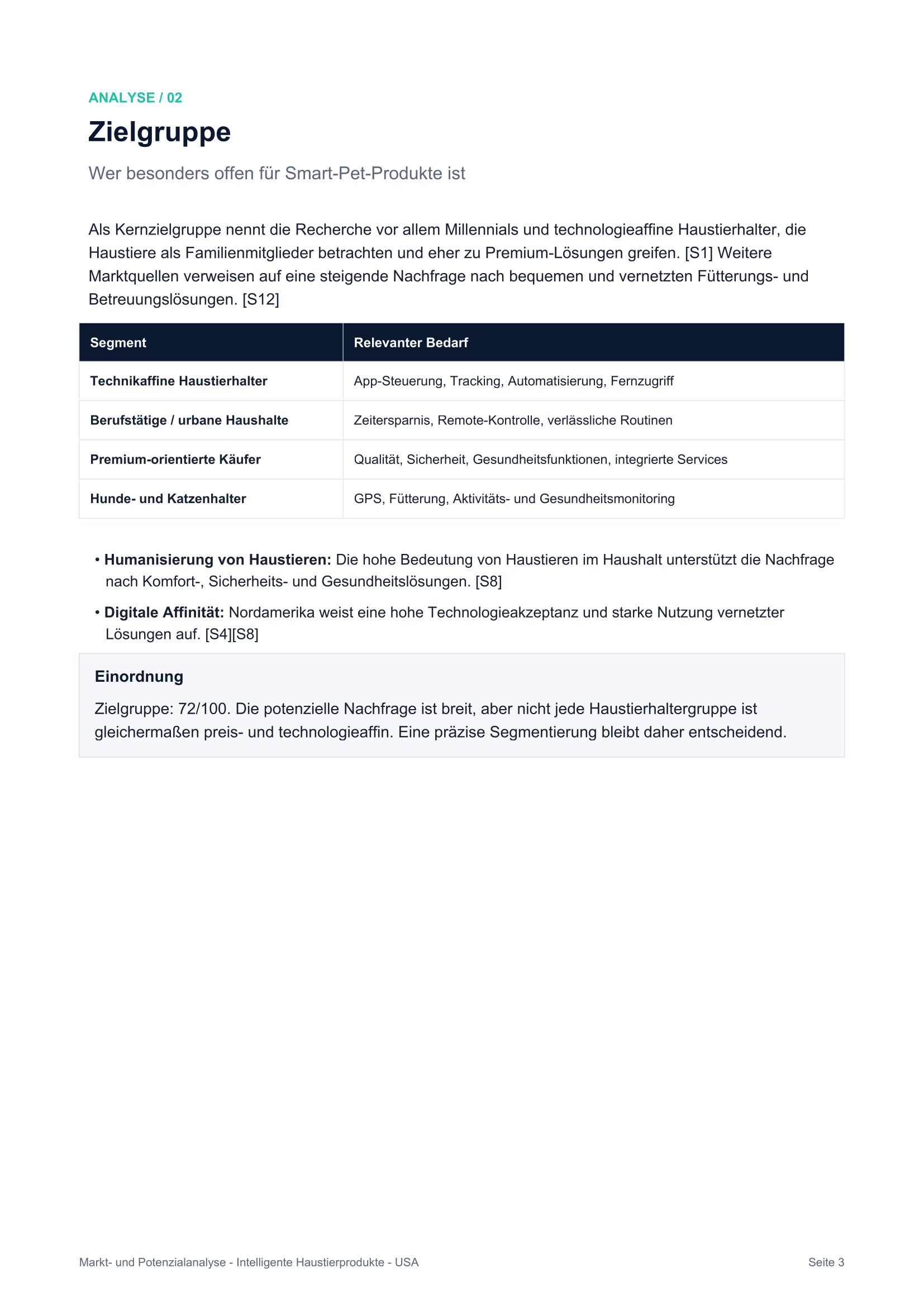 Markt- und Potenzialanalyse — Seite 3
