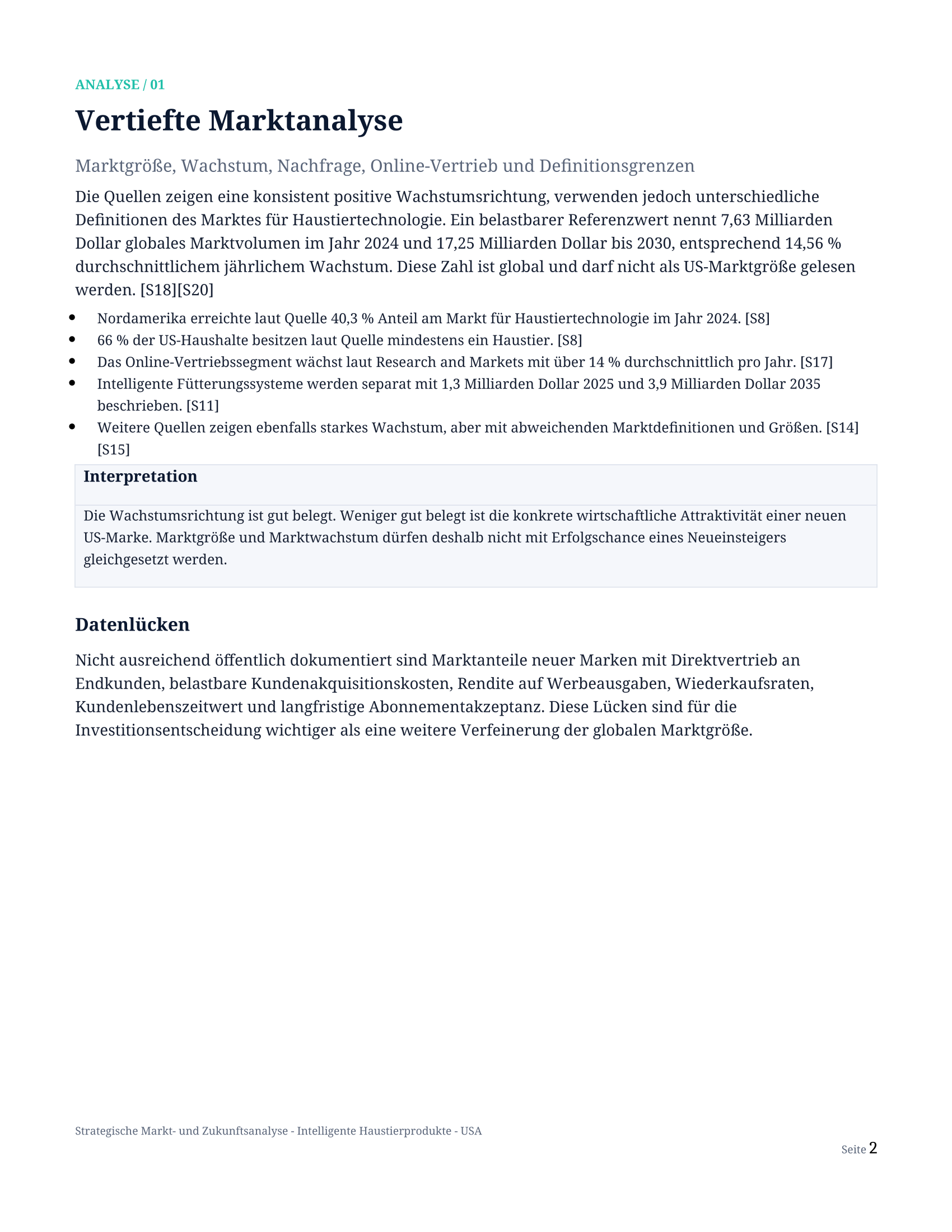 Strategische Markt- und Zukunftsanalyse — Seite 2