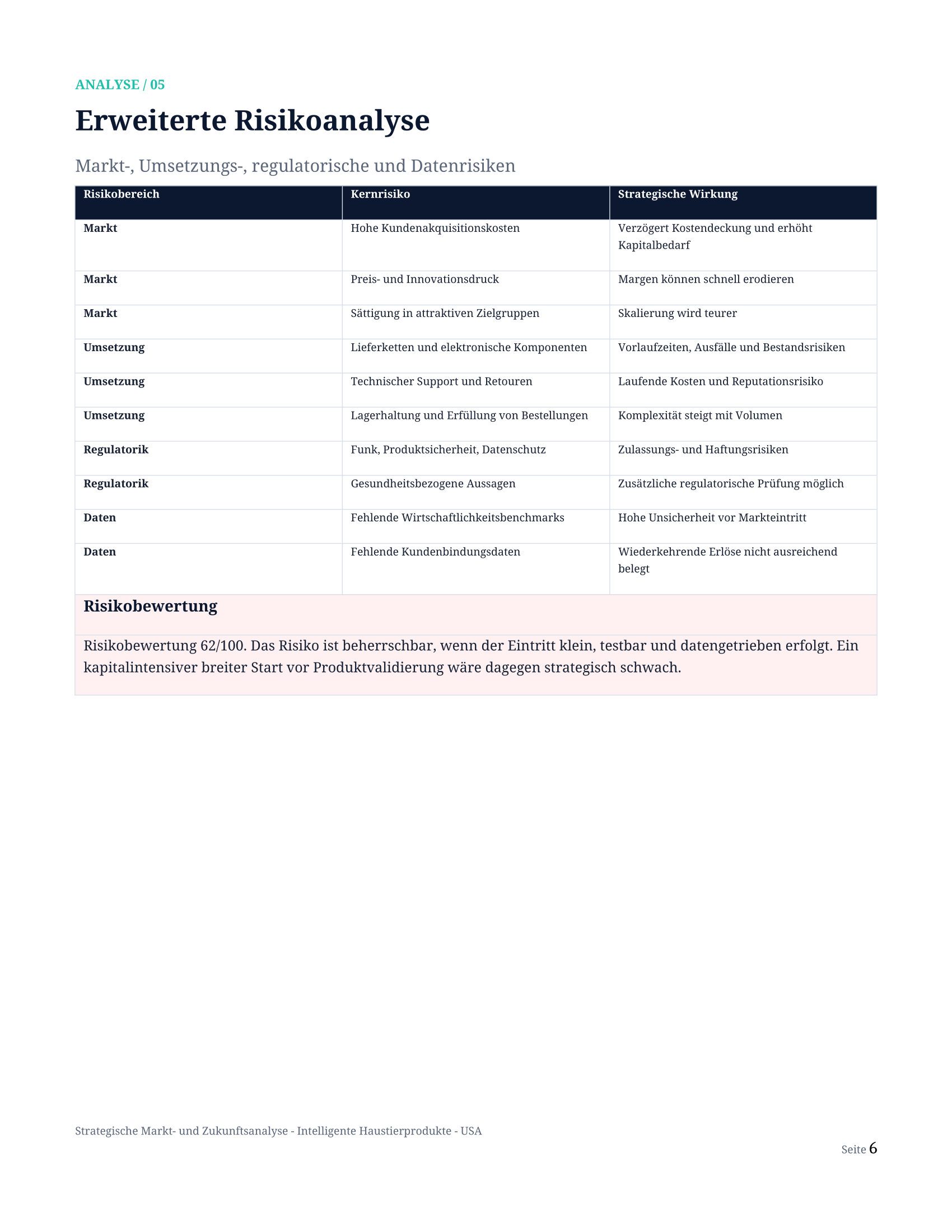 Strategische Markt- und Zukunftsanalyse — Seite 6