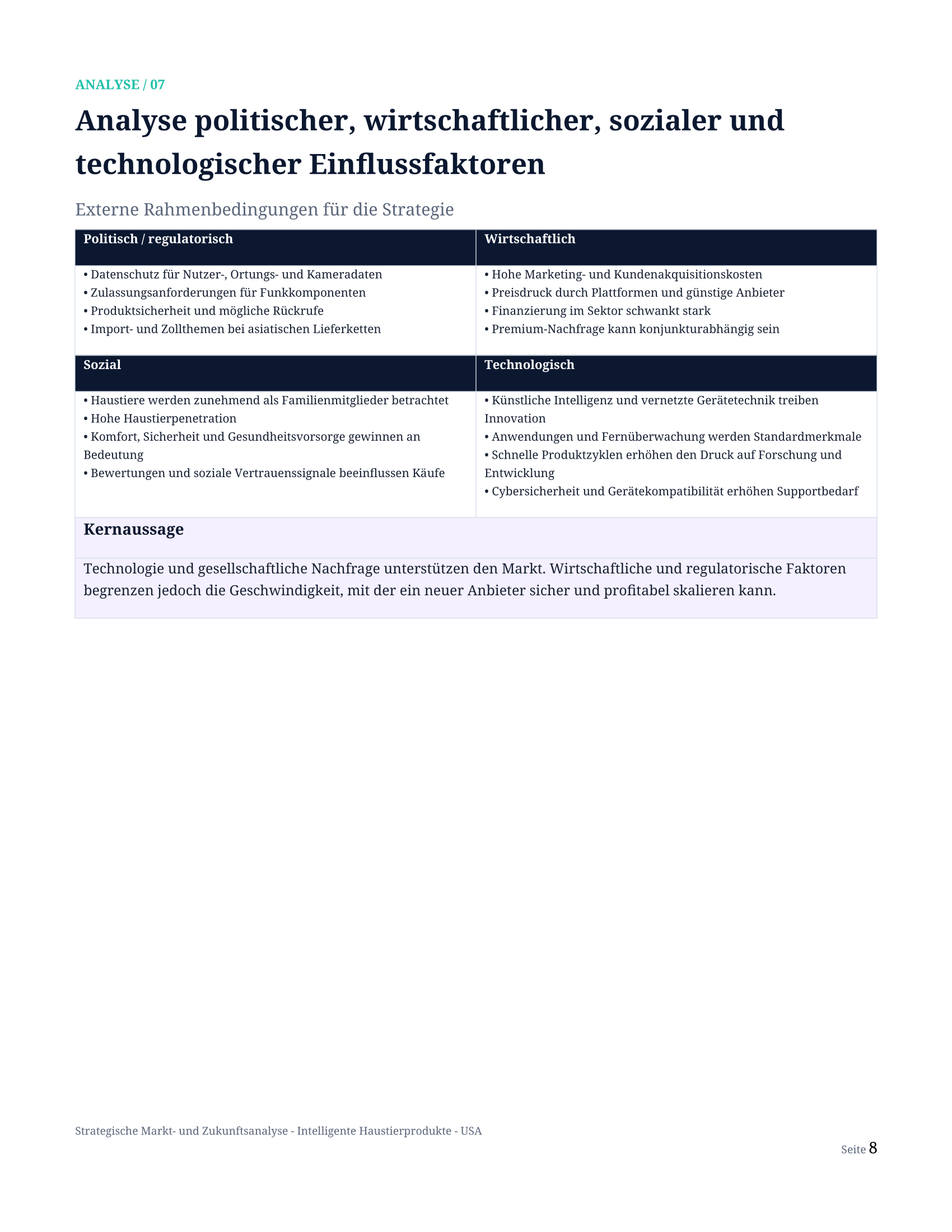 Strategische Markt- und Zukunftsanalyse — Seite 8