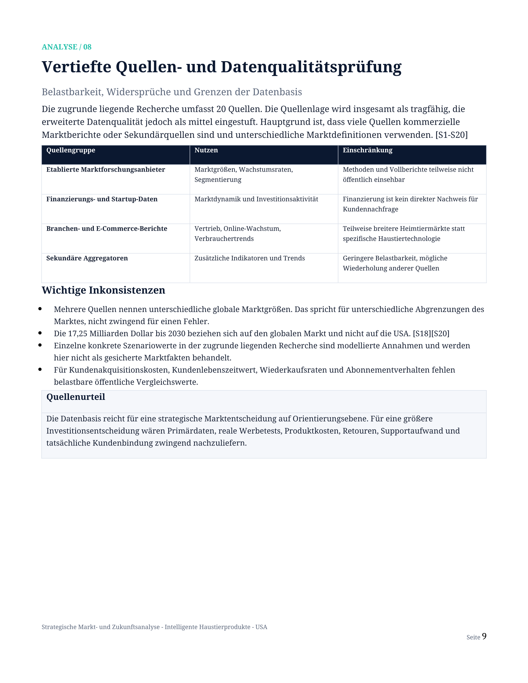 Strategische Markt- und Zukunftsanalyse — Seite 9