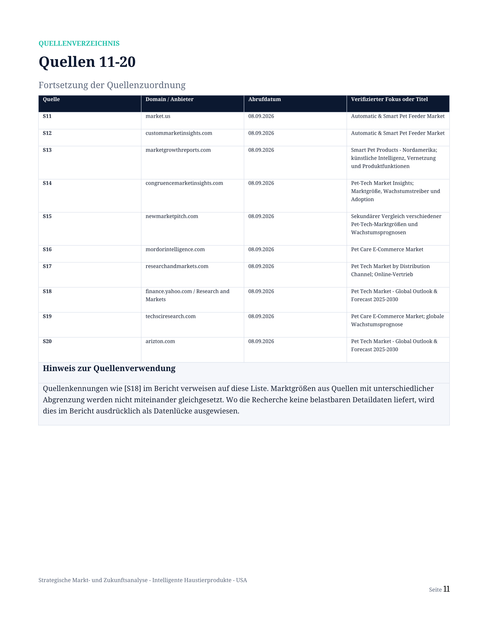 Strategische Markt- und Zukunftsanalyse — Seite 11