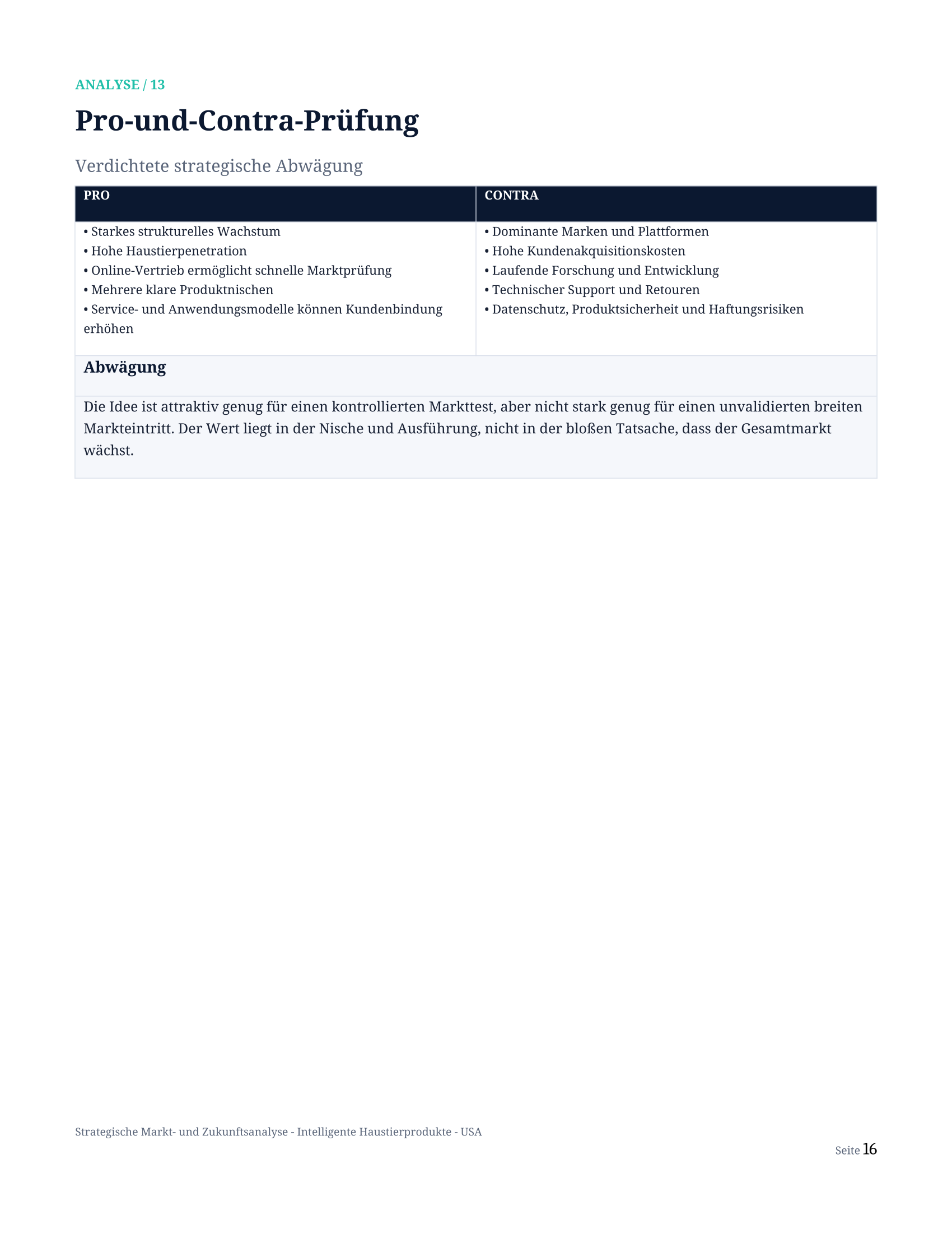 Strategische Markt- und Zukunftsanalyse — Seite 16